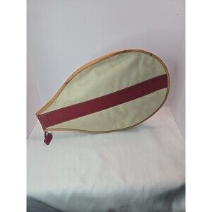 Coach Tennis Racket Case Canvas & Leather Style 7758